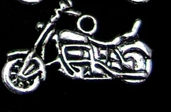 Antiqued Sidabro Motociklą Derliaus Pakabukai Karolius, Papuošalai Padaryti Išvadas, Apyrankės, Rankų darbo Amatų 