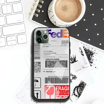 Asmenybės Express Pristatymas Etiketės Telefono dėklas Grūdintas Stiklas iPhone 12 11 Pro Max Mini XR XS MAX 8 X 7 6S 6 Plus SE 2020 m.