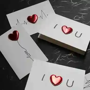 Atvirukai Valentino Dienos Dovana, Meile Atvirukas Vestuvių Kvietimas kortelės Jubiliejų, dovanų Sveikinimo Valentino Dėl Savo Dieną Q6J5