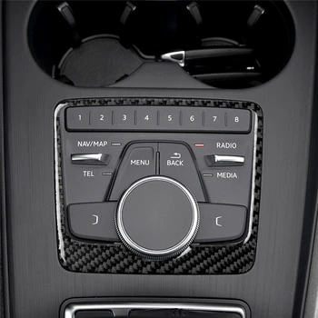 Audi B9 A4L 2017-2019 Priedai Anglies Pluošto Vidaus Apdailos Automobilių Multimedijos Mygtukas Mygtukai Apima aplinkosaugos ¾enklelis