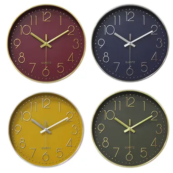 Aukso Šiaurės šalių Dizaino Sieninis Laikrodis Prabanga Tylus Judėjimas Kambarys Laikrodis Modernus Sieninis Laikrodis Kūrybos Reloj Freskos Namų Puošybai 50WC