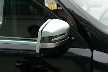 Aukštos kokybės ABS chrome 2vnt automobilio durų veidrodis dekoratyvinis dangtis,galinio vaizdo apsauginį dangtelį BENZ GLA,CLA,GLK,ML,GL,GLE