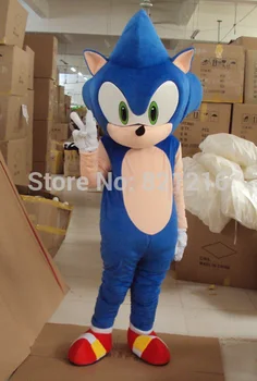 Aukštos Kokybės Naujos Sonic the Hedgehog Talismanas Kostiumas Sonic Talismanas Cosplay Kostiumų Nemokamas Pristatymas