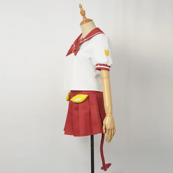 Aukštos Q Unisex Anime Cos Mairimashita! Iruma-kun Volac Cosplay Kostiumai Vienodas Sailor kostiumas Suknelė Rinkiniai