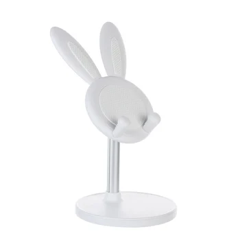 Ausys Cute Bunny Tablet Stand Telefono Turėtojas Mobiliųjų Telefonų Priedai Stalinis Stovas Reguliuojamas FKU66