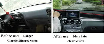 Automobilio prietaisų skydelio dangtelį, mat Kairėje ratai dashmat trinkelėmis brūkšnys apima auto prietaisų priedai Audi A1 visus metus