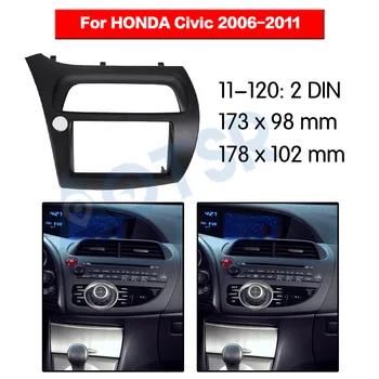 Automobilio radijas rėmo fascia HONDA Civic 2006-2011 Įrengimas Automobilių DVD Audio viršuje fasciją Rėmo Adapteris žaidėjas Rėmelį
