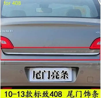 Automobilio stilius aukštos kokybės nerūdijančio plieno Kamieno bagažinės apmušimas durų apdailos juostelės, skirtos Peugeot 408 2010-2013 Automobilių reikmenys