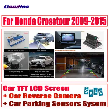 Automobilių Skaitmeninis Parkavimo Jutiklių Sistemos, Skirtos Honda Crosstour 2009-m. HD Ekranas / Automobilių Atvirkštinio Galinio vaizdo Kamera