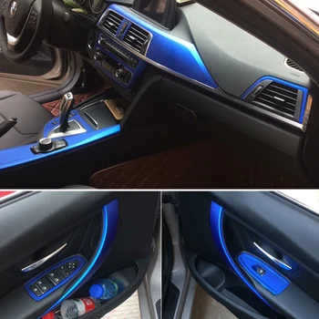 Automobilių Stiliaus Anglies Pluošto Automobilio Salono Konsolė Spalvų Kaita, Liejimo Lipdukas Lipdukai BMW 3 Series F30 F31 F32 2013-2019