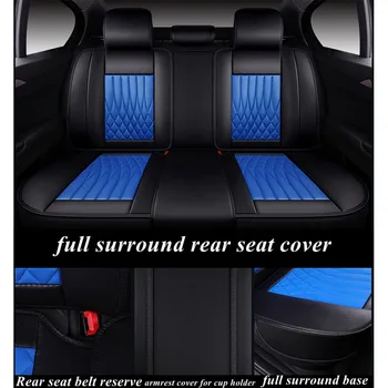 Automobilių sėdynės padengti Chevrolet Cruze AVEO Plaukti malibu juoda prekinio ženklo prabangus automobilis, minkštos odinės sėdynės padengti priekiniai &galiniai Užpildyti