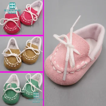Baby doll, batai 2019 Naujas Mados Atsitiktinis plokšti batai 43cm new born lėlės ir Amerikiečių lėlės