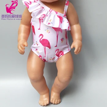 Baby Doll Plaukti Drabužius 43cm Atgimsta lėlės plaukimo drabužiai 18 colių lėlės bikini