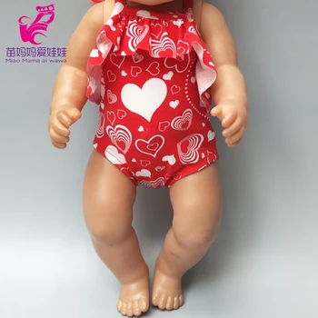 Baby Doll Plaukti Drabužius 43cm Atgimsta lėlės plaukimo drabužiai 18 colių lėlės bikini