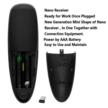 Balso Oro Pelės Bevielis Mikrofonas, Nuotolinio Valdymo IR Mokymosi Giroskopas LED Apšvietimu, skirtą 