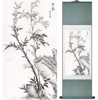 Bambuko tapybos Chiense simbolių ir Gėlių tapybos Namų Biuro Apdailos Kinijos pažymėkite tapybos 041209