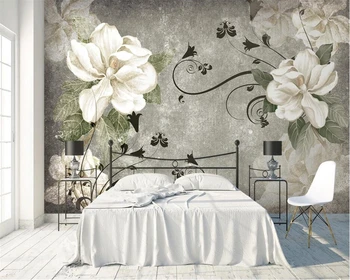 Beibehang tėtis peint 3d tapetai 2121 Šiaurės rankomis dažyti šviesą gardenia sofa-lova, TV foną, sienos tapetai, miegamojo wal