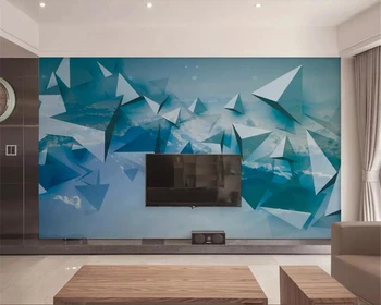 Beibehang Užsakymą tapetai, 3D stereo Abstrakčių geometrinių dangaus šiuolaikinės abstraktusis menas, sienų tapyba kambarį miegamasis 3d tapetai