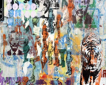 Beibehang Užsakymą tapetai abstraktaus pobūdžio tigras doodle TV foną, freskos namų dekoro gyvenimo kambario, miegamasis freskos 3d tapetai