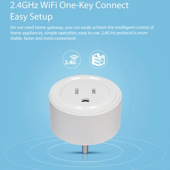 Belaidžio Kontroliuoti Smart Home Lizdas MUMS Prijungti WiFi Mini Smart Plug 