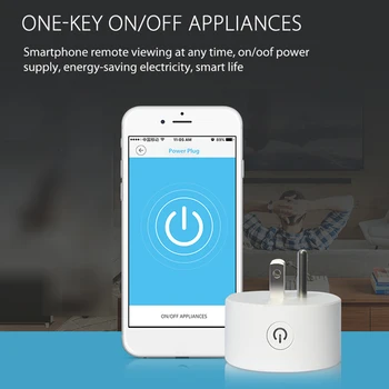 Belaidžio Kontroliuoti Smart Home Lizdas MUMS Prijungti WiFi Mini Smart Plug 
