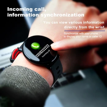 BINSSAW K1 Smart Žiūrėti IP68 Vandeniui Spalva IPS Ekraną, Širdies ritmas, Kraujo spaudimo Monitorius Fitness tracker Sporto Smartwatch Vyrai
