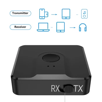 Bluetooth 5.0 Imtuvas Siųstuvas USB Dongle Stereo Belaidžio 3.5 mm Audio Adapteris su Mic TV/Namų Garso Sistemos/Automobilių