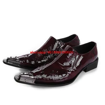 Britų Stiliaus Patentų Originali Oda, Krokodilo Odos Batai, Suknelė Vestuvių Oficialus Batai klasikiniai italijos Mens Batai Markių Size47