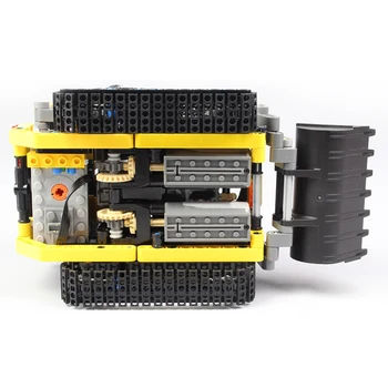 BuildMoc SS 13349 Vikšriniai Automobilių Ekskavatorių Nuotolinio Valdymo Lydinio Rooter Sunkvežimių RTR Nepriklausomų Ginklų elektros nuotolinio valdymo automobilis