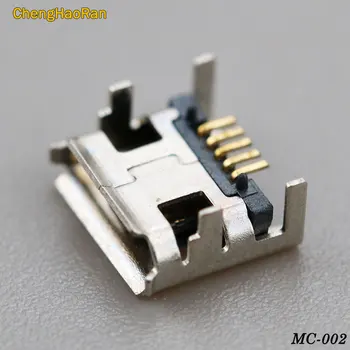 ChengHaoRan 100pc Micro USB jungtis 5pin sėdynės Lizdas Micro usb Keturių kojų nr. pusėje Tekstinės plokštelės sėdynės MIni usb jungtis