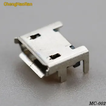ChengHaoRan 100pc Micro USB jungtis 5pin sėdynės Lizdas Micro usb Keturių kojų nr. pusėje Tekstinės plokštelės sėdynės MIni usb jungtis