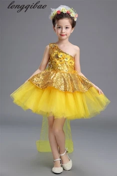 Children 's šokių suknelė merginos princesė sijonas children' s vedėjas china suknelė choro kostiumai TB795