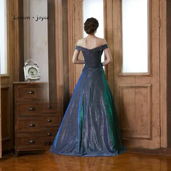 Citrinų joyce Oficialią Vakaro Suknelės 2020 Elegantiškas Valtis Kaklo Paprasta Kamuolys Chalatai Šalies Promenadzie Suknelė Plius Dydžio drabužius de soiree