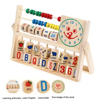 COMPUDA Vaikams, Kūdikiams, Vaikams, Žaislas, Matematikos Mokymosi Raidos Universalus Atvartu Medinis Žaislas