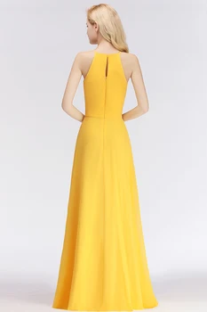 [Custom-made] Elegantiškas Vestuvių linijos, Ilgai bridesmaids suknelės Šifono vestuves prom taurę suknelė Suknelė 2019 m. didmeninės užsakymą