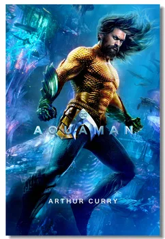 Custom Sienų Dekoras Drobė Seksualus Princesė Mera Aquaman Plakatas Aquaman Karalienė Atlanta Lipdukai Freskos DC Superhero Sienos Dokumentų #0848#