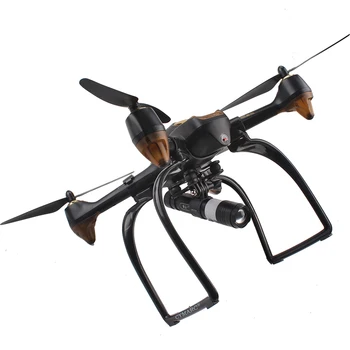 CYMARC Juoda Atnaujintas Sraigto Menčių Raštas Žibintuvėlis Rinkinys Hubsan H501S Quadcopter Dalys Modelis Žaislas Priedai