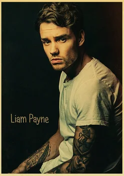 Dainininkas Liam Payne Retro Plakatų ir grafikos, Tapybos Namų/svetainė/Baras Siena lipdukas