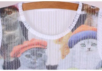 Daugelis Kačių 3D print t-shirt moterims, kvėpuojantis audinys dizainerių cothes mados ponios vasaros tees merginos atsitiktinis viršų tees lašas laivas
