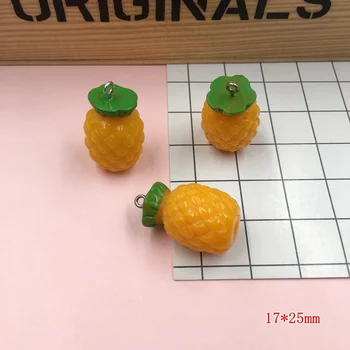 Derva Miniatiūriniai 3D Vaisių Žavesio, 3D Daržovių Žavesio Dervos Cabochons dėl Pultelio, Scrapbooking, 
