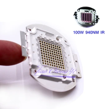 Didelės Galios šviesos diodu (LED) IR Infraraudonųjų spindulių 100W 940nm 3500mA 14-17V Spinduolis Šviesos Lempos Granules Naktinio Matymo Kamera