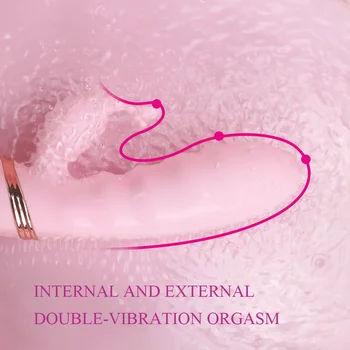 Dildos Vibratoriai Moterims Makšties Masturbator Dviguba Vibracija Silikono Moterų G Spot Klitorio Stimuliatorius Rabbit Vibratorius, Sekso Žaislai