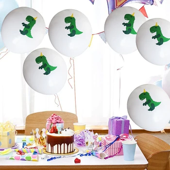 Dinozaurų balionas Temą šalies apdaila Vaikų Berniukų Gimtadienio Prekių 10vnt/daug gražių Animacinių filmų Balionas Apvalus Kamuolys