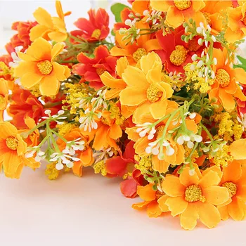 Dirbtinio Šilko Daisy Gėlių Dekoratyvinių Nekilnojamojo Touch Netikrą Gėlių, Vestuvių Dekoravimas Gėlių Puokštė Namuose Šalis, Sodo Reikmenys