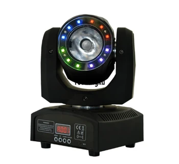 Disco klubas apdailos 12pcs 5050 SMD mini juda plauti 4-in-1 rgbw 60w led judančios galvos šviesos šviesos šviesos žiedai