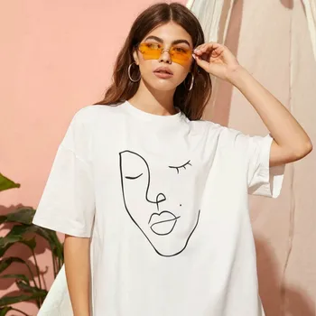 Dreamchase-JF Abstraktaus Stiliaus, su kuriomis Susiduria Moterys Atspausdinta Marškinėliai Mielas Mergaičių Juokinga Gatvės Komplektai Moterų
