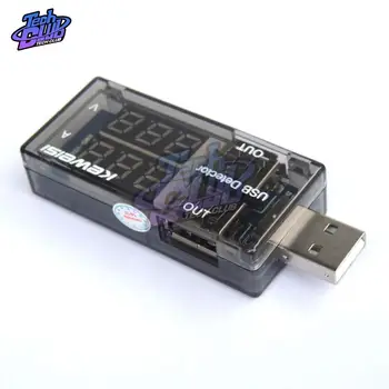 Dviguba Išvestis USB Testeris Mobiliojo Energijos Įkrovimo Detektorius Testeris Ekranas DC LED Digital Voltmeter Ammeter Įtampa Srovės Jutiklis