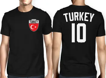 Dvipusės Turkijos Futbolo Džersis Futbol Futbolininkas, Sporto Crest Šalies Pasididžiavimas Vyrai T-Shirt 2019 Mados Unisex Tee