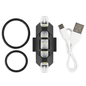 Dviračių Žibintai Lauke, Dviračių sportas 5 LED USB Įkrovimo Kalnų Dviračių Uodega Šviesa Galiniai Saugos Dviračių Priedų