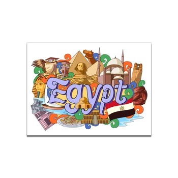 Egipto Pastato Animaciją Paveikslėlį Plakatas Drobė Spausdinti Tapybos Sienos Meno Kambarį Namo Apdaila